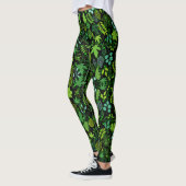 Pflanze pattern.14b Black BG Leggings (Links)