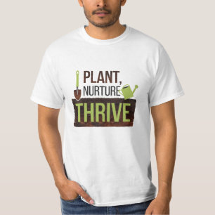 Pflanze, Pflege, Reib T-Shirt