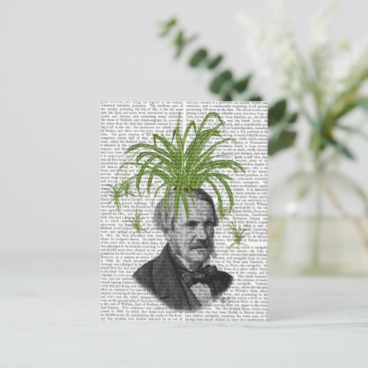 Pflanze Postkarte (Stehend Vorderseite)