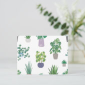 Pflanze Postkarte (Stehend Vorderseite)