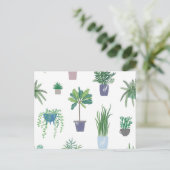 Pflanze Postkarte (Stehend Vorderseite)