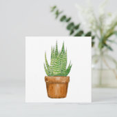 Pflanze Pot - Flachgrusskarte Karte (Stehend Vorderseite)