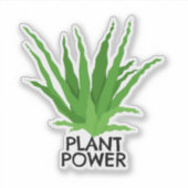 Pflanze Power Aloe Vera Aufkleber (Vorderseite)