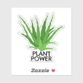 Pflanze Power Aloe Vera Aufkleber