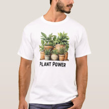 Pflanze Power Botanischer T - Shirt
