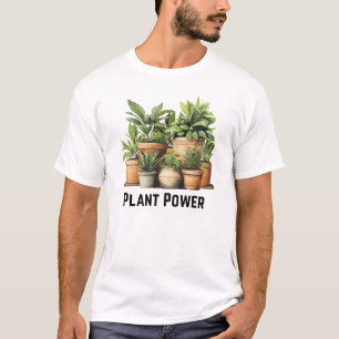 Pflanze Power Botanischer T - Shirt