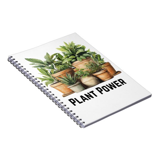 Pflanze Power Botanisches Notebook Notizblock (Rechte Seite)