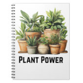 Pflanze Power Botanisches Notebook Notizblock (Vorderseite)