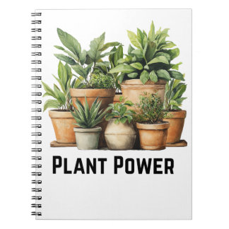 Pflanze Power Botanisches Notebook Notizblock