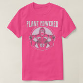 Pflanze Powered Gorilla Vegan Gym Weightlifter T-Shirt (Design vorne)
