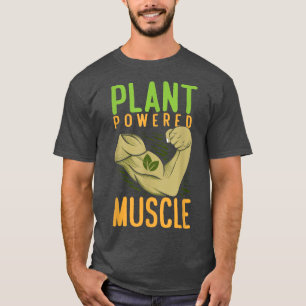 Pflanze Powered Muscle Vegan Bodybuilder Vegetarie T-Shirt