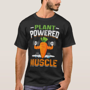 Pflanze Powered Muscle - Vegan Vegetarier T-Shirt