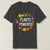 Pflanze Powered Vegan T-Shirt Pflanze basierend Ve (Design vorne)