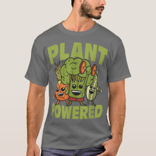 Pflanze Powered Veggie Funny Veganism T-Shirt