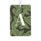 Pflanze Print Monogram Autolufterfrischer (Rückseite)