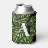Pflanze Print Monogram Dosenkühler (Kanne Vorderseite)