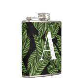 Pflanze Print Monogram Flachmann (Rechts)