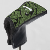 Pflanze Print Monogram Golf Headcover (3/4 Vorderseite)