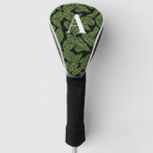 Pflanze Print Monogram Golf Headcover (Vorderseite)