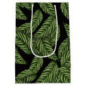Pflanze Print Monogram Mittlere Geschenktüte (Rückseite)