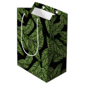 Pflanze Print Monogram Mittlere Geschenktüte (Rückseite Schrägansicht)