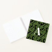 Pflanze Print Monogram Notizblock (Innenseite)