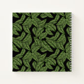 Pflanze Print Monogram Notizblock (Rückseite)