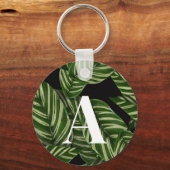 Pflanze Print Monogram Schlüsselanhänger (Vorderseite)