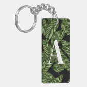 Pflanze Print Monogram Schlüsselanhänger (Vorderseite links)