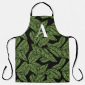 Pflanze Print Monogram Schürze (Vorderseite)