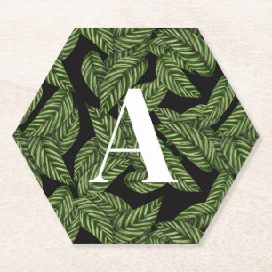 Pflanze Print Monogram Untersetzer