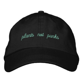 Pflanze/Punks?? Bestickte Kappe