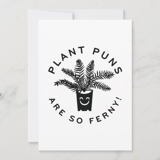 Pflanze Puns sind so flink. Dankeskarte (Vorderseite)