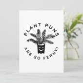 Pflanze Puns sind so flink. Dankeskarte (Stehend Vorderseite)