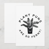 Pflanze Puns sind so flink. Dankeskarte (Vorne/Hinten)