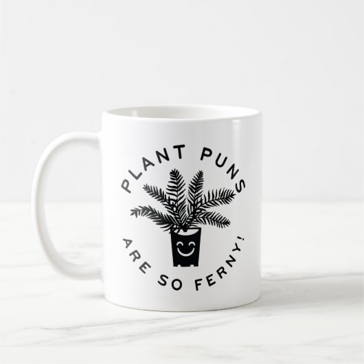 Pflanze Puns sind so flink. Kaffeetasse (Links)