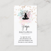 *~* Pflanze QR AP33 Rainbow Spiritueller Yoga Visitenkarte (Rückseite)