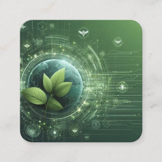 Pflanze Quadratische Visitenkarte (Vorderseite)