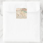 Pflanze Quadratischer Aufkleber (Tasche)