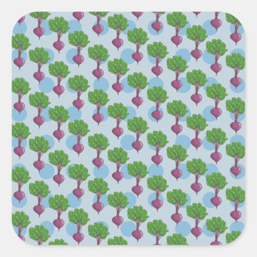 Pflanze Quadratischer Aufkleber (Vorderseite)