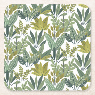 Pflanze Rechteckiger Pappuntersetzer