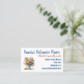 Pflanze reduzieren Blume für Visitenkarten Visitenkarte (Stehend Vorderseite)