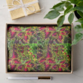 Pflanze Rot und Grün Seidenpapier (Geschenk)