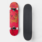 Pflanze Roter Kakteen Skateboard (Vorderseite)