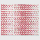 Pflanze Roter Kaktus Geschenkpapier (Flach)