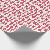 Pflanze Roter Kaktus Geschenkpapier (Ecke)