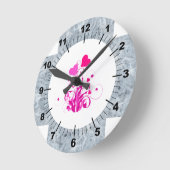 Pflanze Runde Wanduhr (Winkel)