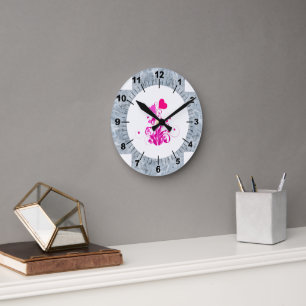 Pflanze Runde Wanduhr