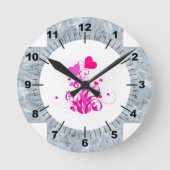 Pflanze Runde Wanduhr (Vorderseite)