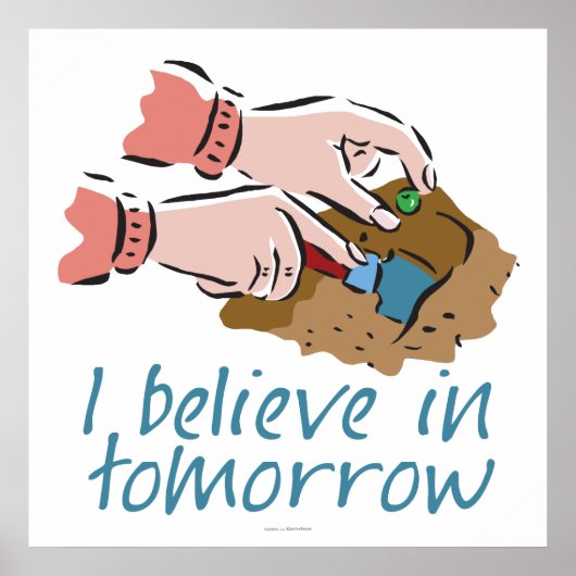 Pflanze Saatgartenbau Poster (Vorne)